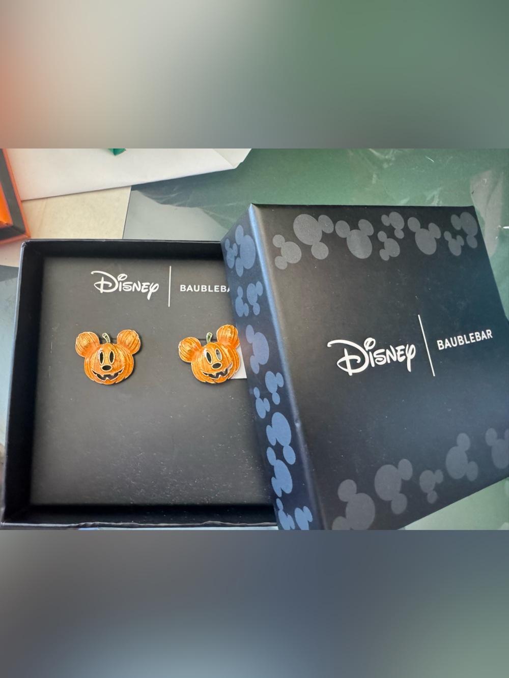 Disney X BAUBLEBAR collab Pumpkin Mickey Enamel earrings!🎃🎃fun for all ages